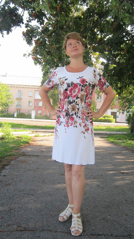 Приталенное платье «Цветы.Цветы!» от Angelina781