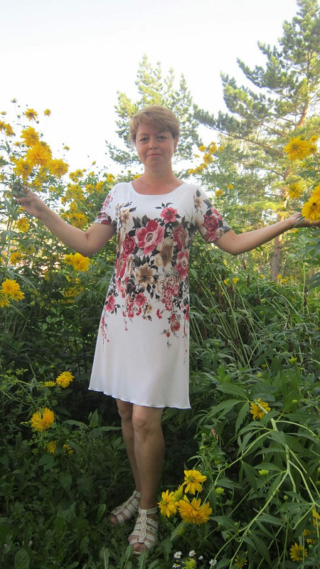 Приталенное платье «Цветы.Цветы!» от Angelina781