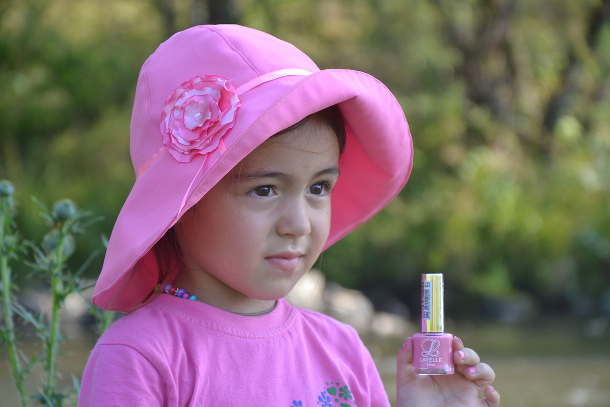 Детская шляпка с розой от Lizanika