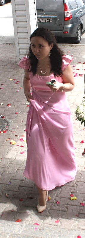 Розовое свадебное платье от Tamusina
