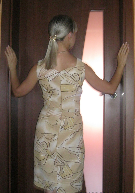 Песочное платье от kukolka