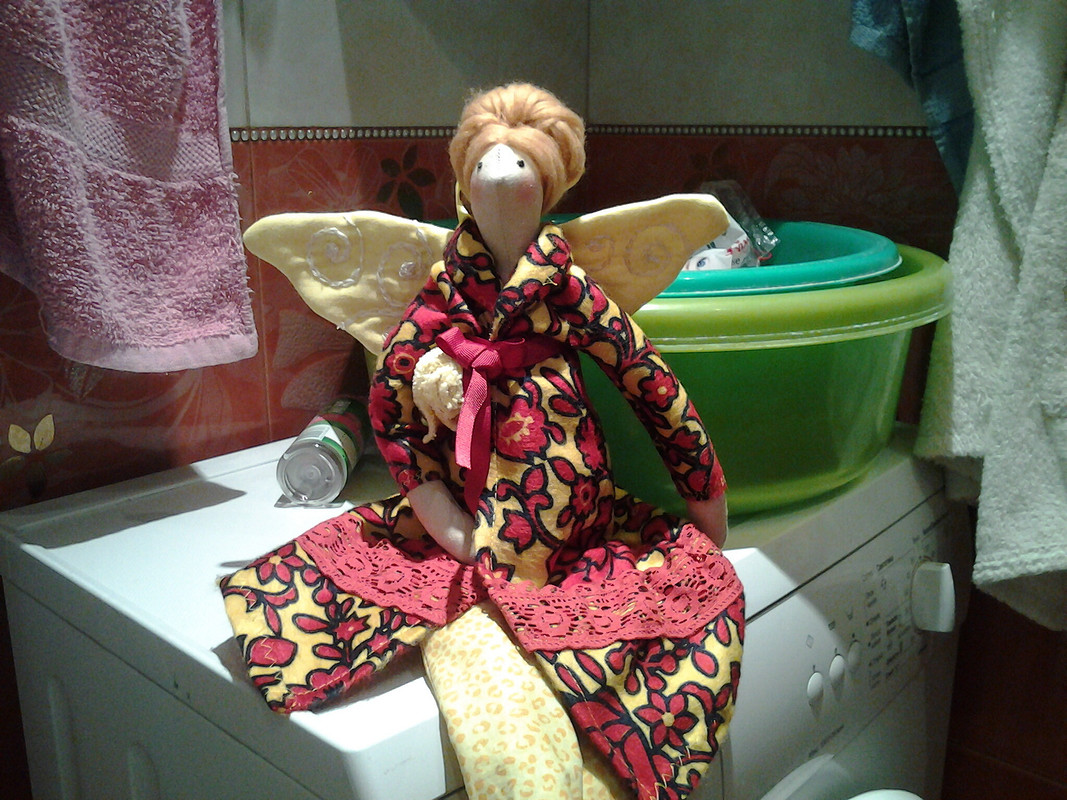 Тильда банный/ванный ангел от Хапилочка