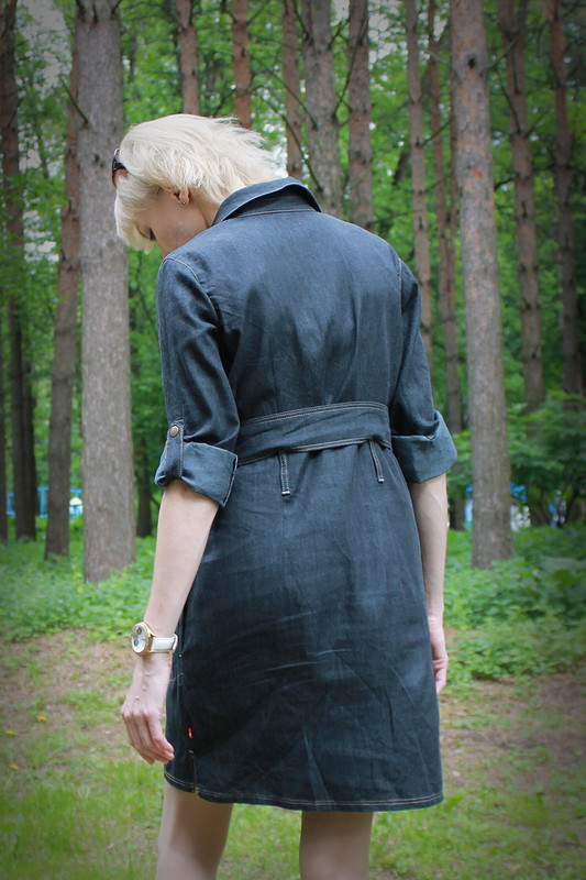 Джинсовое платье-рубашка от Natangel21
