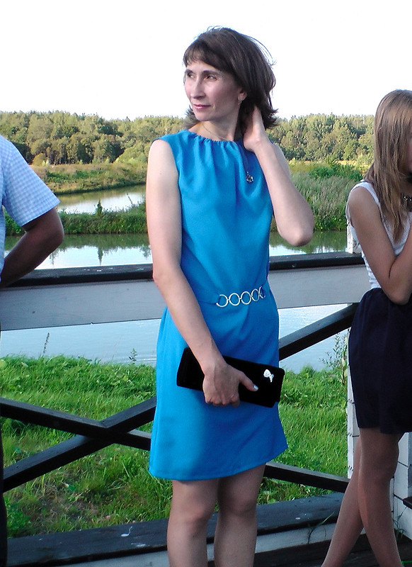 Синее платье от kos.kat