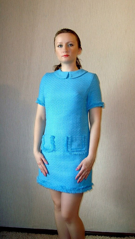 Уютное голубое платье от Olesya_Snow