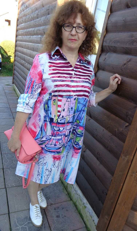 Платье-рубашка из купона от Ирина кудряшка