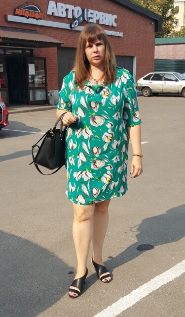 Зеленое платье винтаж от etipisova