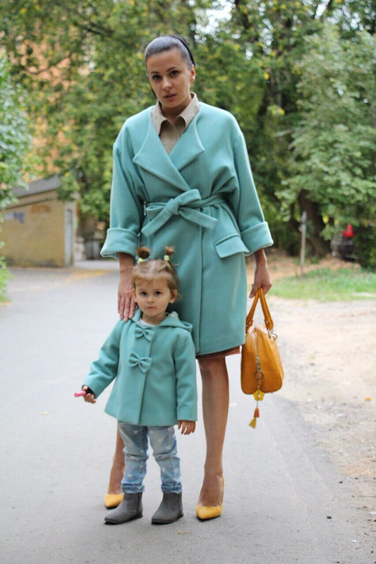 Family Look! Бирюзовое пальто от Танюшка Сергеевна
