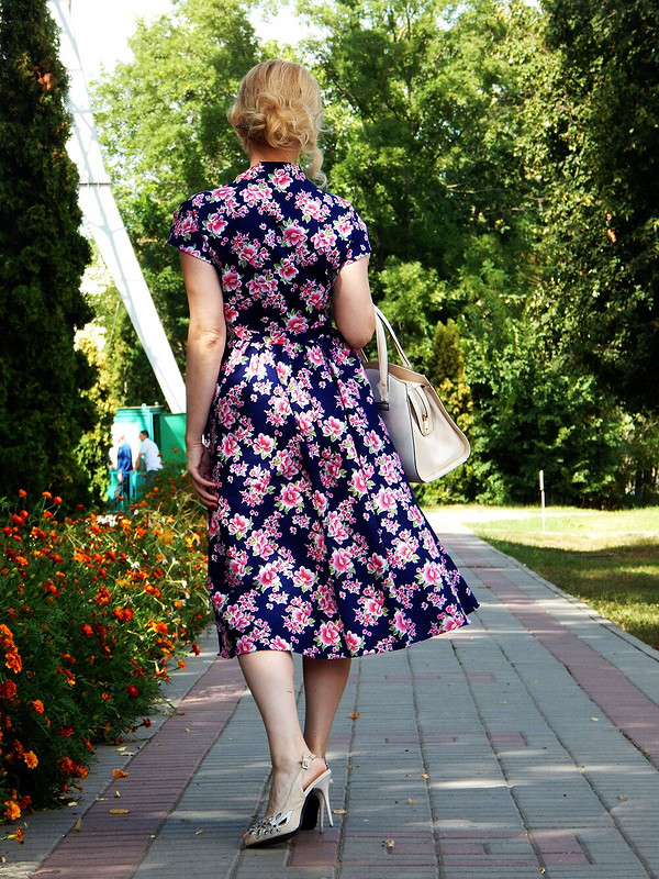 Платье из сатина :) от Юлия Прокофьева