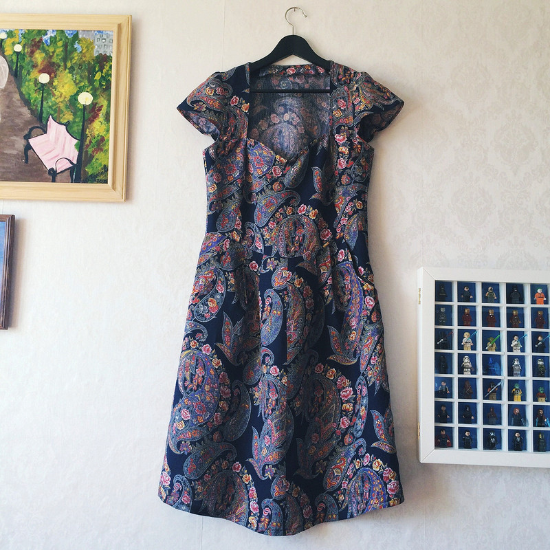 Льняное платье с «огурцами» от Arshinka