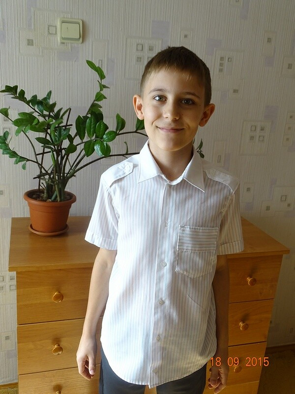 Школьный гардероб: рубашки и кардиган для пятиклассника от Мелания
