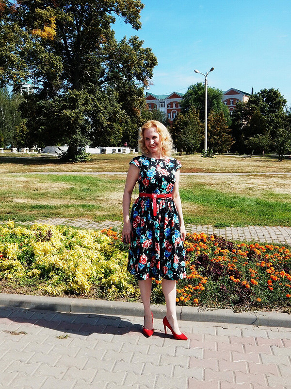 Цветочное платье от Юлия Прокофьева