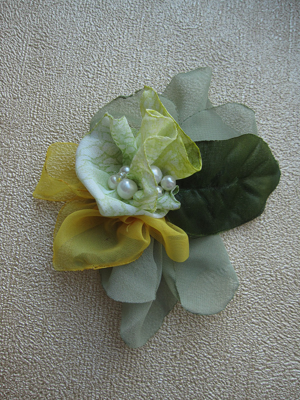 Декор-цветы из тканей от лена ковалева-гащак