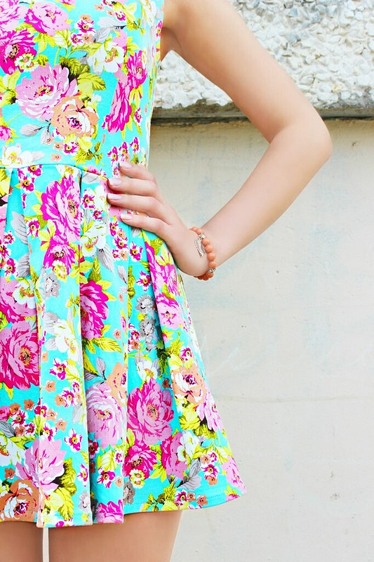 Платье с цветочным принтом от Alya Francs