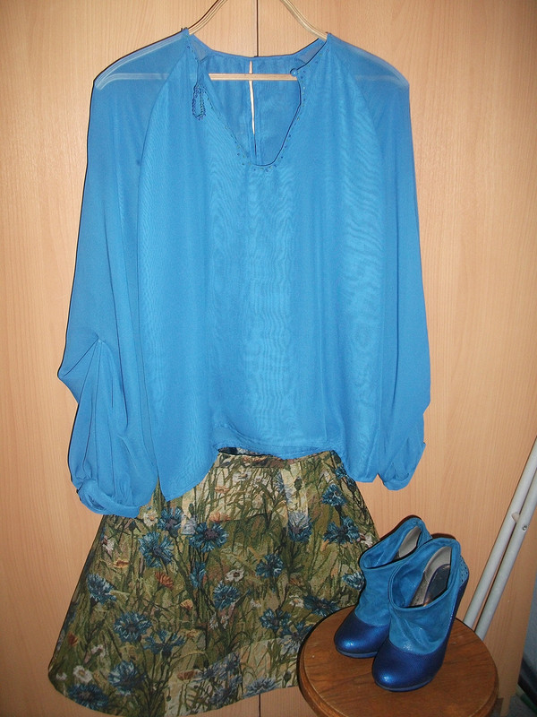 Васильки (юбка+блузка) от Tanyaka555