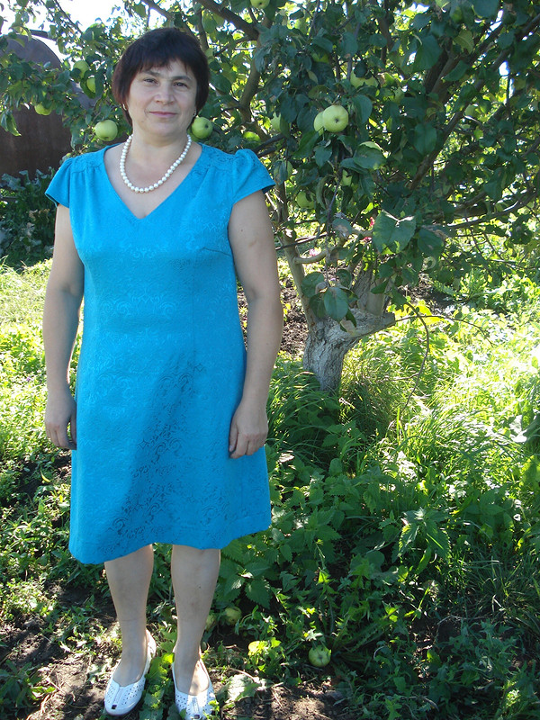 Бирюзовое платье для мамочки от MasterizAnna
