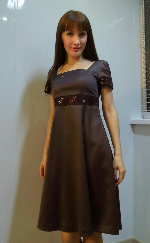 Шоколадное платье от Nadin-knb