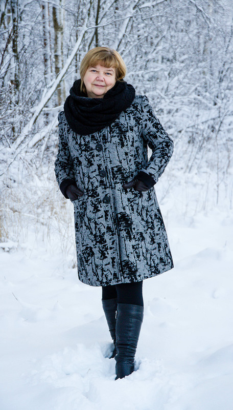 Зима. Старое пальто на новый лад от Елена  arvovna