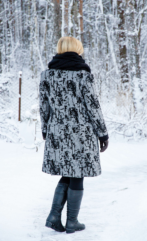 Зима. Старое пальто на новый лад от Елена  arvovna