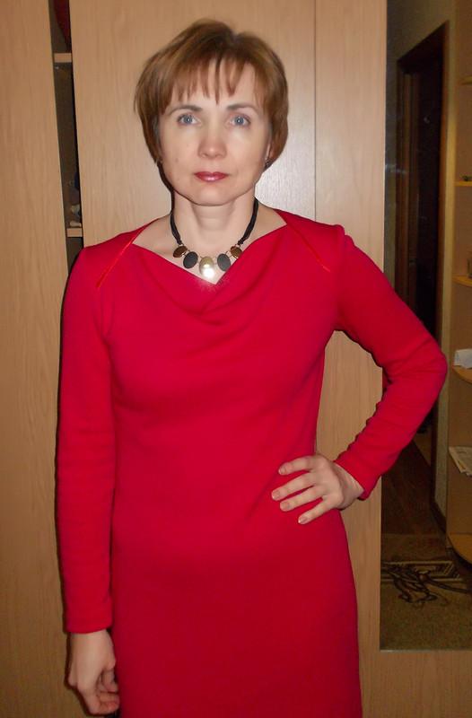 Красное платье от zaranna