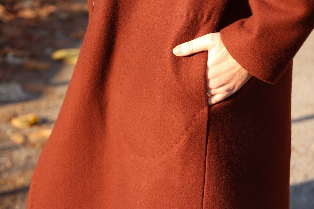 Пальто с контрастным воротником от Rosso relativo