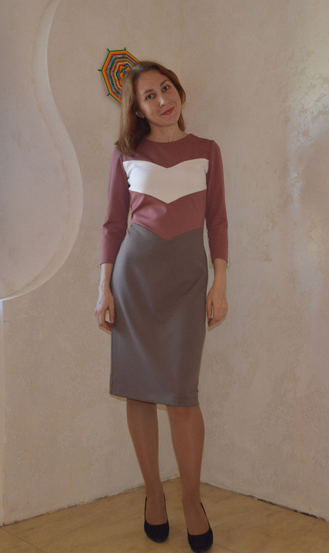 Платье-шеврон от Katerina M