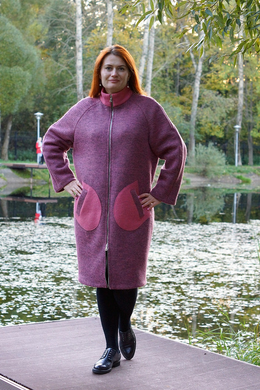 Объемное пальто с мега карманами от olgapoluektova_style