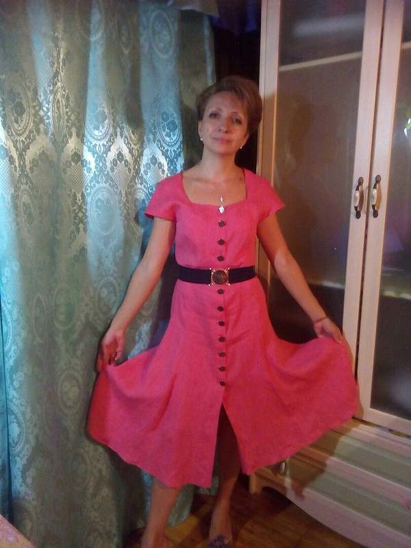 Платье-халат из льна от Софийка