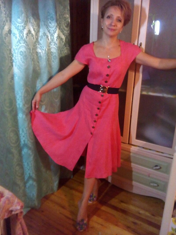 Платье-халат из льна от Софийка
