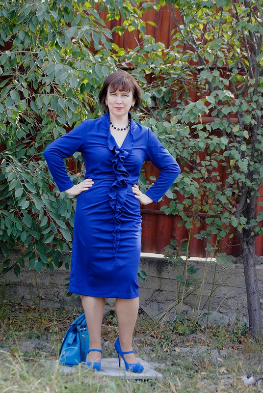 Синее платье от Olga_kz