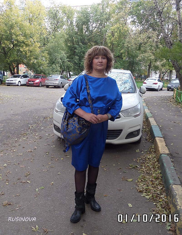 Платье синее от rusinova