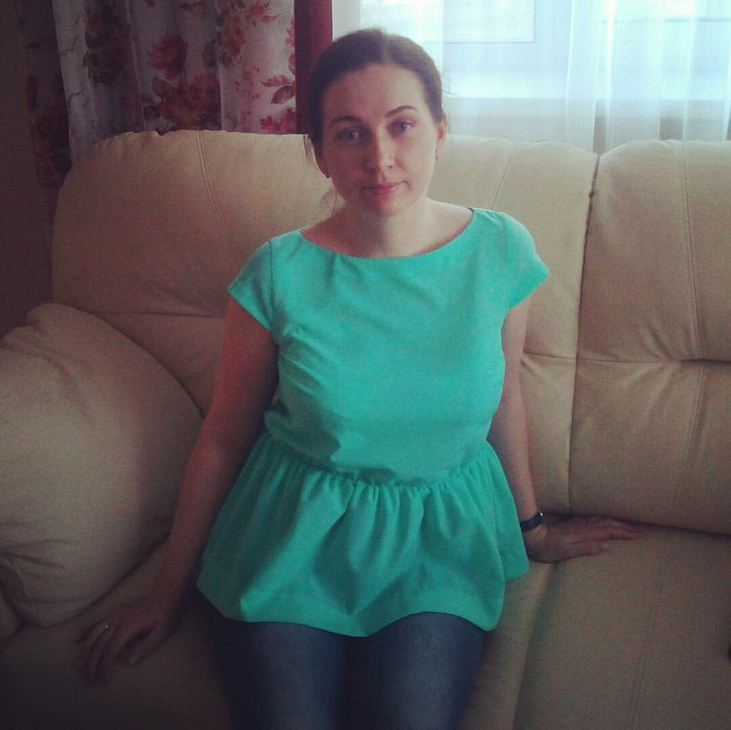 Мятная блузка из 7/2015 от Екатерина_