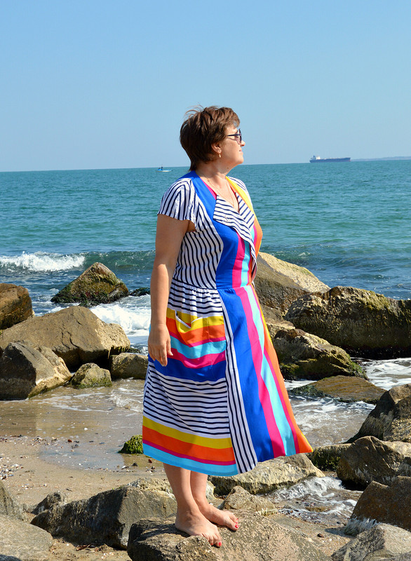 Морское платье от TANTYA