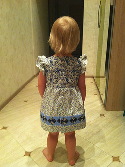 Работа с названием Платье для малышки в стиле Пэчворк