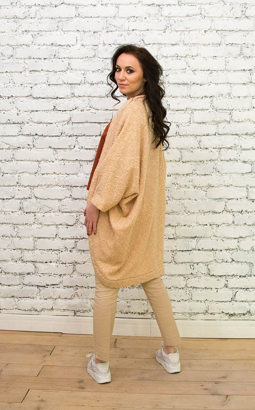 Кардиган oversize из ткани букле от Kuznetsova_ME