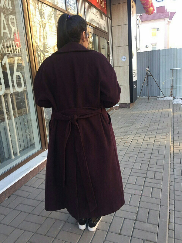 Пальто овер на большой размер от Лиля