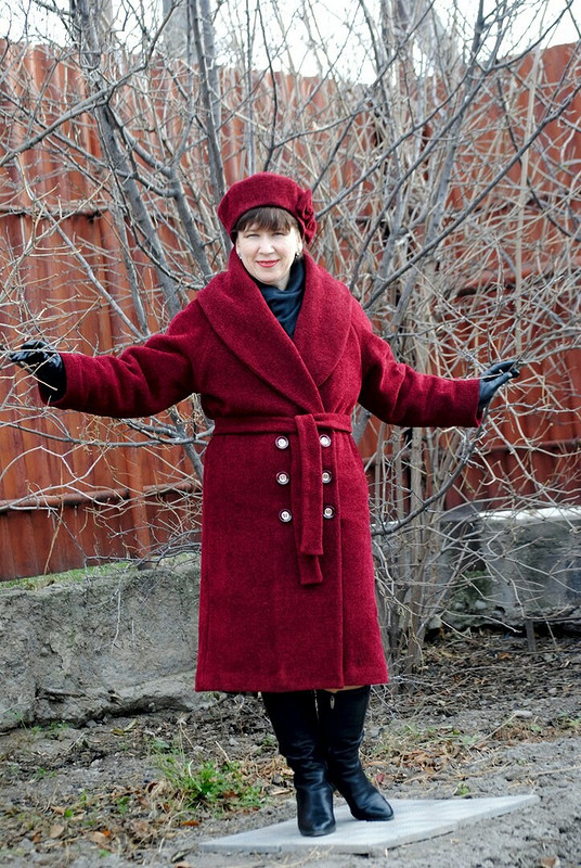 Пальто-халат из букле от Olga_kz