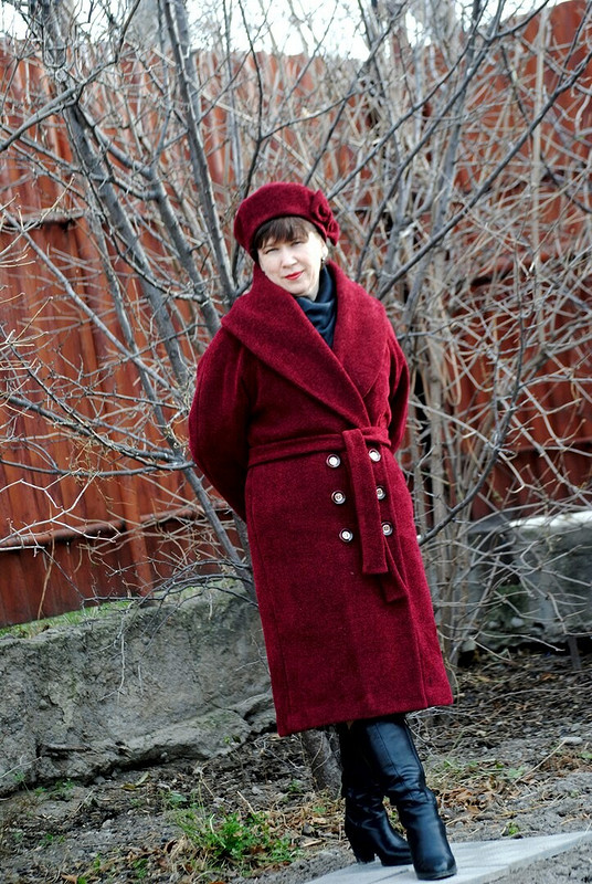 Пальто-халат из букле от Olga_kz