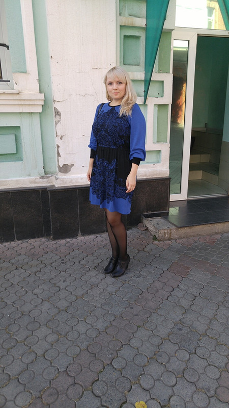 Очередное синее платье ) от Lionella