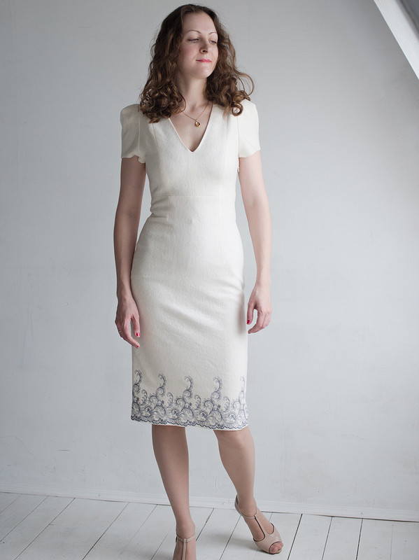 Белое платье с вышивкой от Anna_Vladimirovna