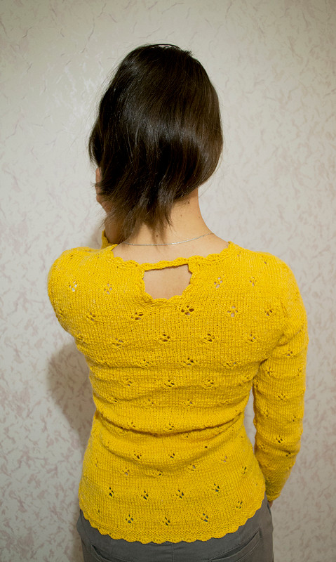 Пуловер желтый от ДвеИрочки