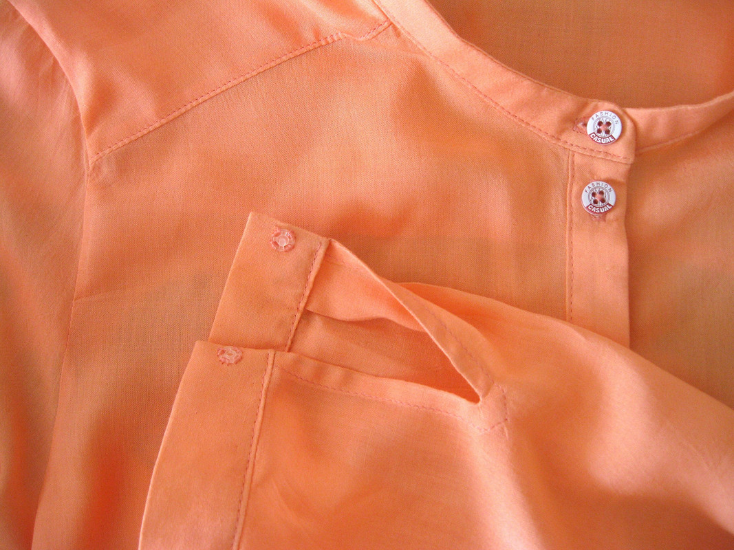 Брюки с завышенной талией и персиковая рубаха от Ольга Б.