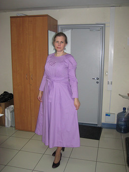 Платье-реглан с расклешенной юбкой