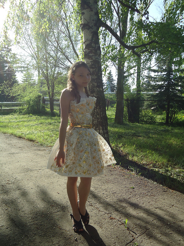 Платье из бросового материала от Ann_B