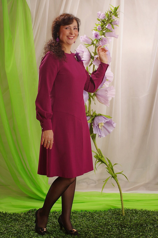 Платье свекольного цвета от Elena_Trifonova