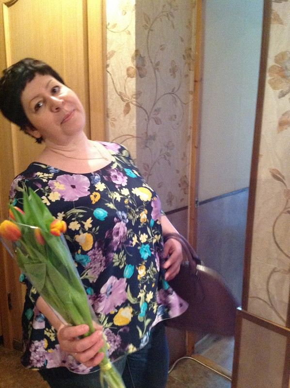 Блузка в цветочек от Chivachka