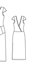 Платье с глубоким V-образным вырезом сзади