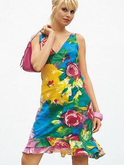 Платье №124 — выкройка из Burda 6/2004
