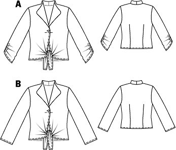 Короткая блузка с завязками