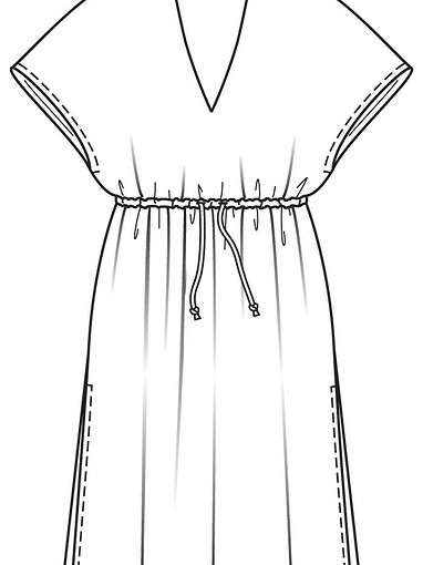 Платье с боковыми разрезами